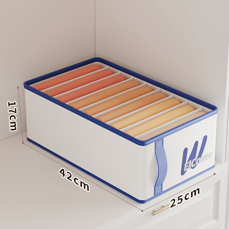 Large 9 Compartments PE+PP Wardrobe Clothes Organizer Moisture-proof Pants Storage Box Large 9 Compartments PE+PP Wardrobe Clothes Organizer Moisture-proof Pants Storage Box